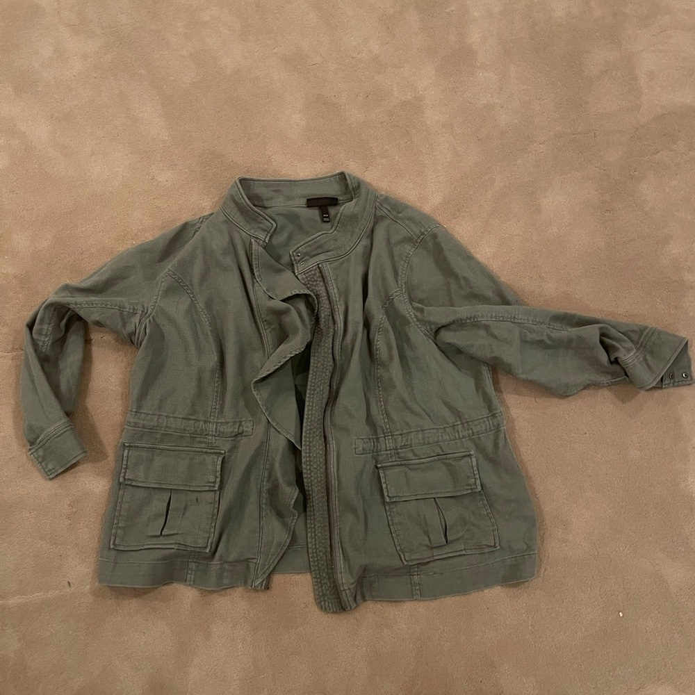 Womens Lane Bryant military army green 18/20 jacket